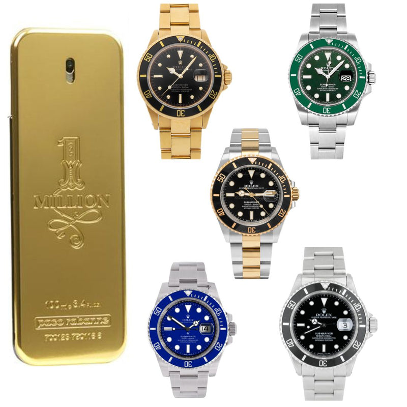 PROMOCIÓN - COMPRA 1 E LLEVA 2 [ 1x ROLEX SUBMARINER + 1x PERFUME ONE MILLION] Últimas unidades en stock