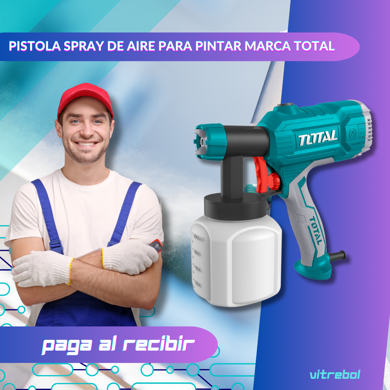 Pistola Spray de Aire para Pintar marca Total