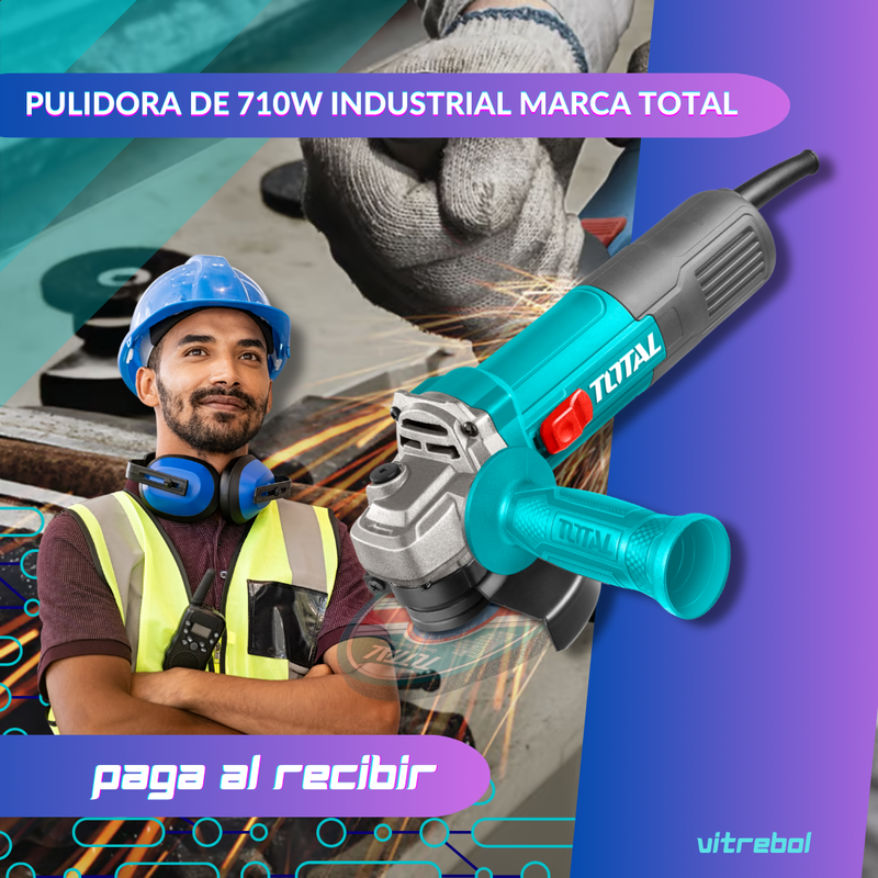 Pulidora de 710w Industrial Marca Total