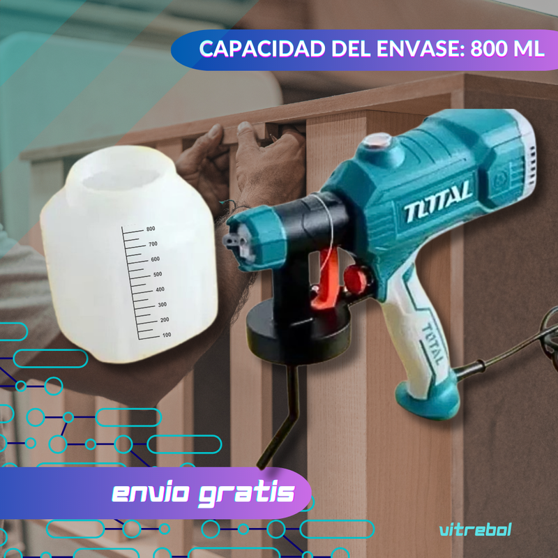 Pistola Spray de Aire para Pintar marca Total
