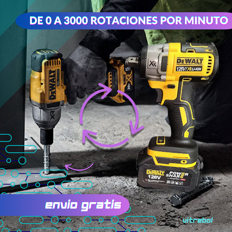 Llave de Impacto Inalámbrica 128V