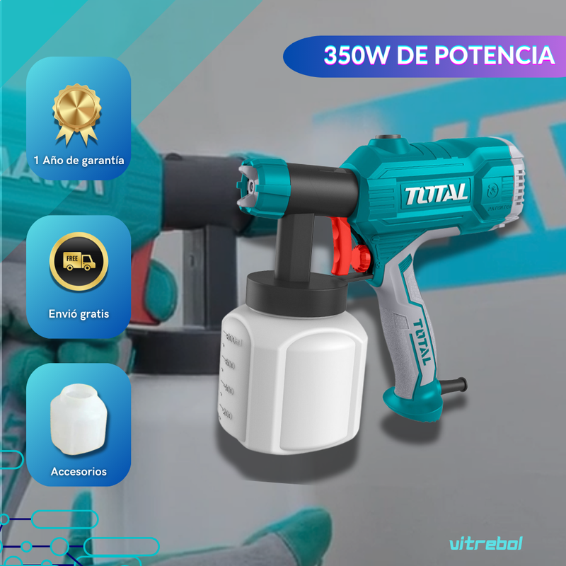 Pistola Spray de Aire para Pintar marca Total