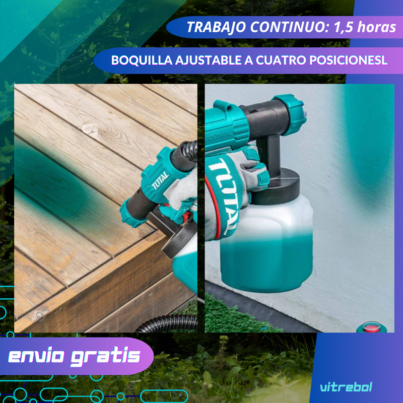 Pistola Spray de Aire para Pintar marca Total