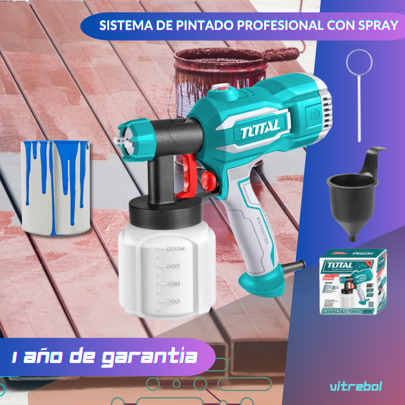 Pistola Spray de Aire para Pintar marca Total