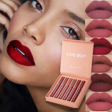 SET LABIALES X6 HANDAIYAN - CADA COLOR CUENTA UNA HISTORIA DE DESEO💄👄