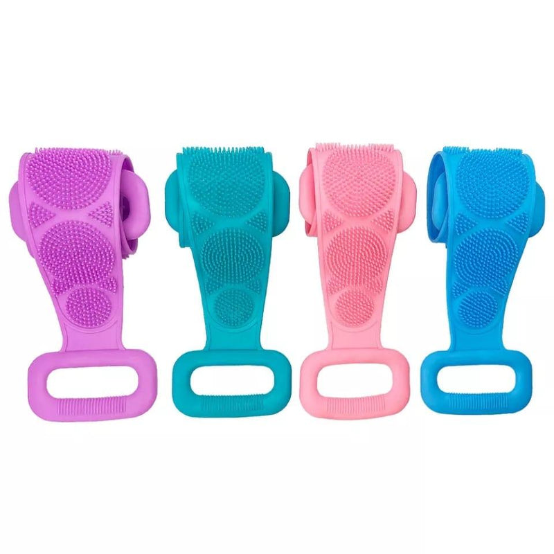 Esponja Silicone Massageadora Escova Banho Lava Corpo Todo Bucha Esfoliação